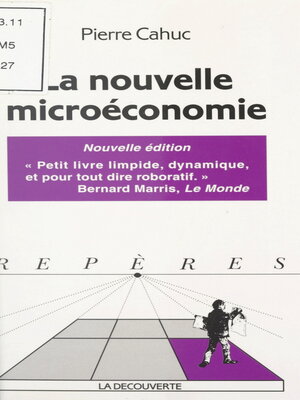 cover image of La nouvelle microéconomie